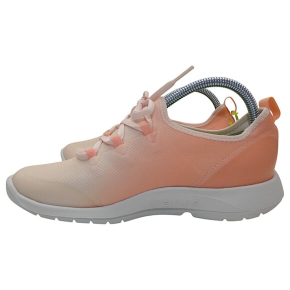 NWT OOFOS OOMG Sport LS Peach Pink Ombre Athletic Shoes 11 Comfort Recovery Core - Picture 10 of 14